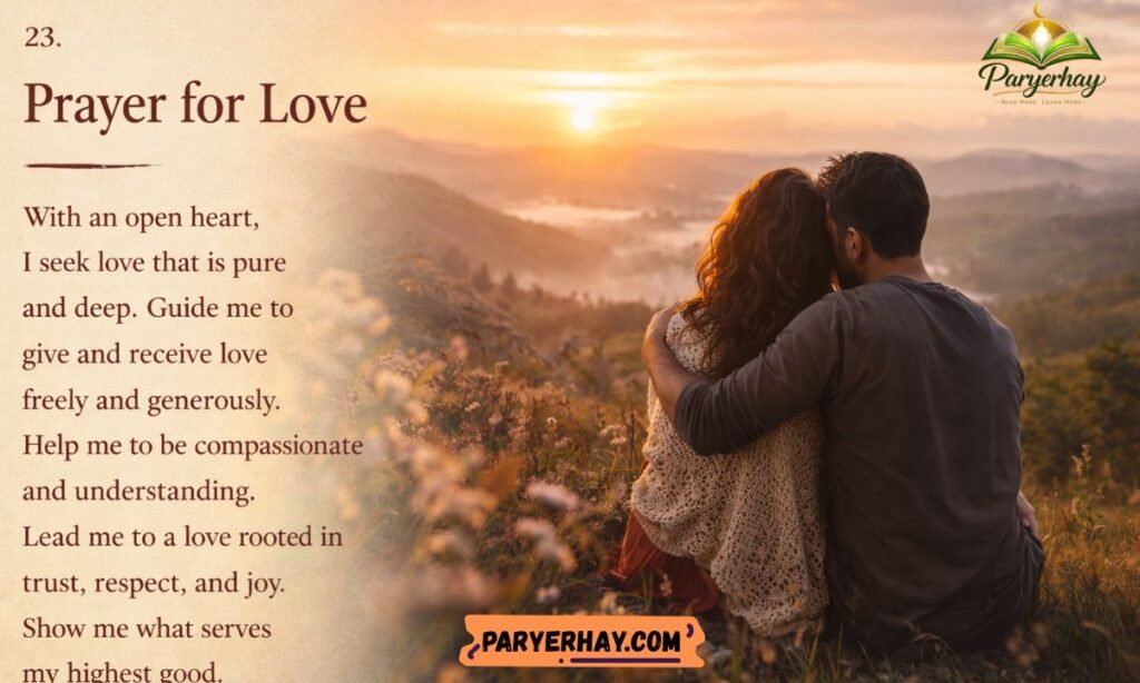 23. Prayer for Love