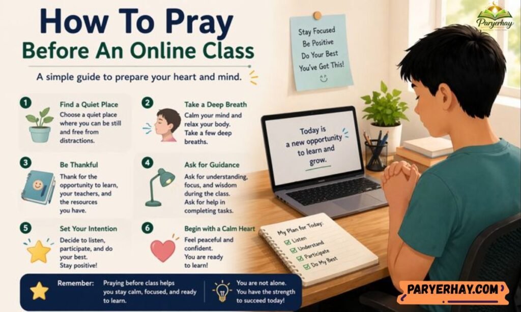 How To Pray Before An Online Class