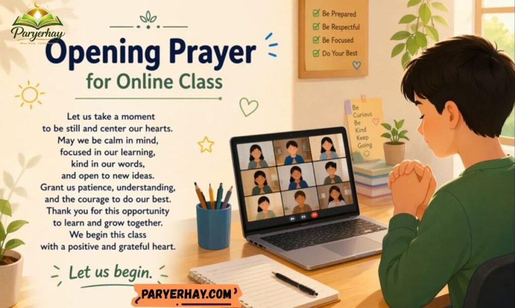 Opening Prayer for Online Class