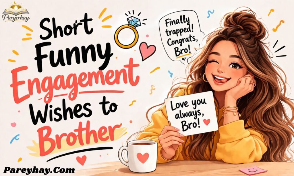 Short Funny Engagement Wishes to Brother